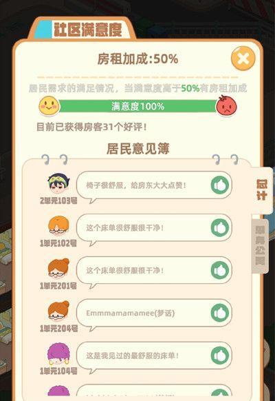 《如何提升我是大房东社区荣誉度？》（游戏攻略大揭秘，轻松升级荣誉度！）