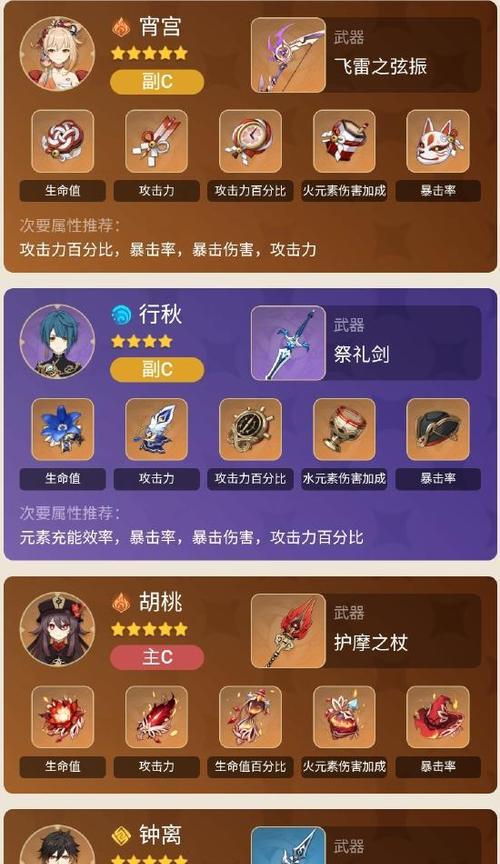 原神申鹤武器选择指南（四星武器推荐，让你的申鹤更加强大）
