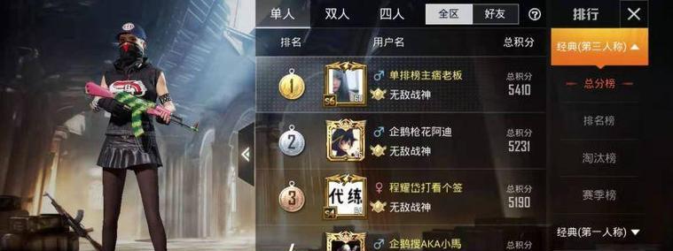 聚焦2023年，揭秘和平精英职业选手最新的武器排名及使用技巧（聚焦2023年，揭秘和平精英职业选手最新的武器排名及使用技巧）