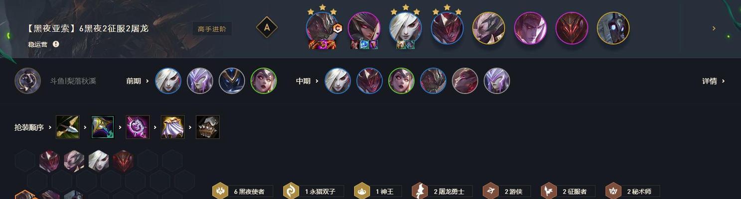 云顶之弈（掌握亚索的装备选择）