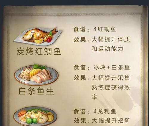 明日之后食谱图鉴2023最新一览？如何获取最新食谱？
