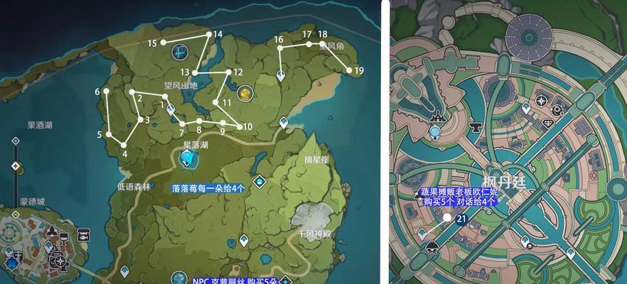 《原神》中柔登港的采集点在哪里？采集物有哪些？