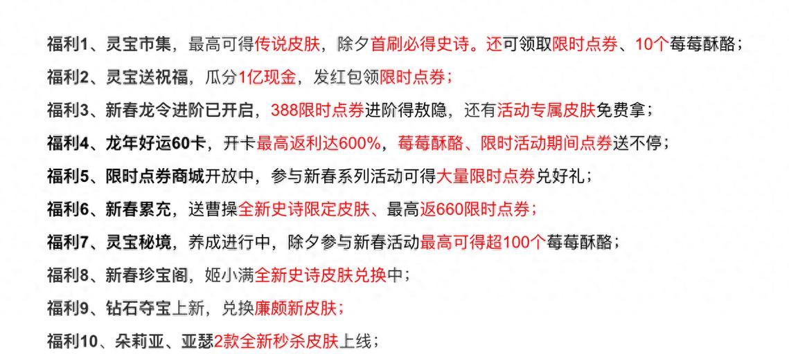 王者荣耀微区福利活动有哪些？如何参与微区专属福利？