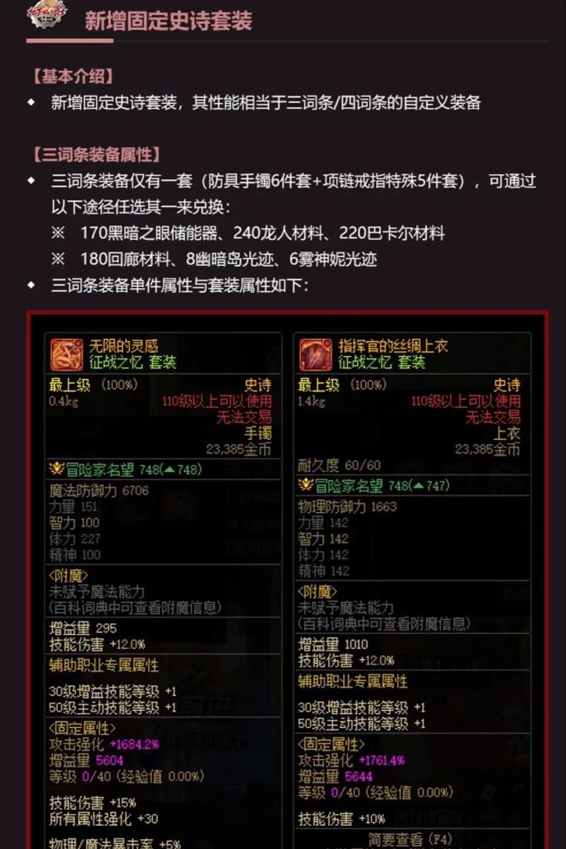 DNF中衣服装备需要哪些属性？如何选择合适的衣服属性？