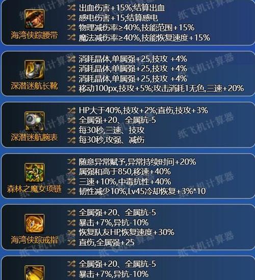地下城手游奶妈装备选择是什么？